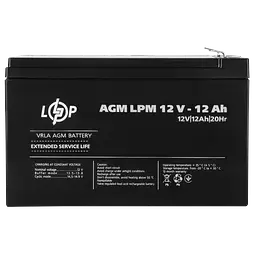 Акумулятор AGM LPM 12V - 12 Ah - мініатюра 2