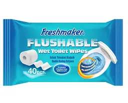 Вологий туалетний папір Freshmaker Flushable 40 шт.