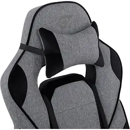 Геймерське крісло GT Racer X-2749-1 Fabric Gray\Black Suede [121451] - мініатюра 6