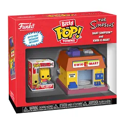 Фігурка Funko Pop набір Bitty Pop! Town - Барт Сімпсон і Квікі-Март (83684)