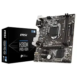 Материнська плата MSI H310M Pro-VDH (H310M Pro-VDH) (Socket 1151 v2, Intel H310, Micro-ATX) Б/в - мініатюра 4