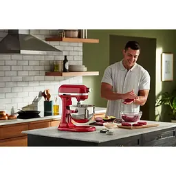 Кухонна машина KitchenAid Heavy Duty 5KSM55SXXEER з підйомною чашею 5.2 л червона (5KSM55SXXEER) - мініатюра 14