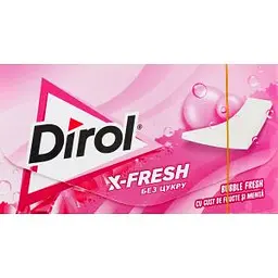 Жувальна гумка Dirol Х-Fresh Баблфреш зі смаком фруктів та м’яти 13.5 г