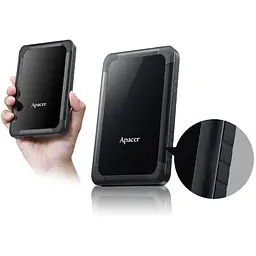 Зовнішній жорсткий диск 2.5" USB 1.0TB Apacer AC532 Black (AP1TBAC532B-1) - мініатюра 5