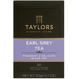 Чай чорний Taylors of Harrogate Earl Grey, 20 пакетиків (802592) - мініатюра 2