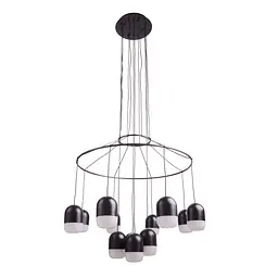 Люстра підвісна Brille в спальню LED 84W NW BK (BR-01 674S/12)