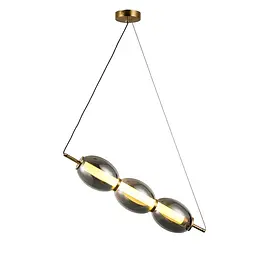 Світильник підвісний LED Levistella 800P3171 (110*450) SM, 9W, бронза, чорний хром, для вітальні - мініатюра 2