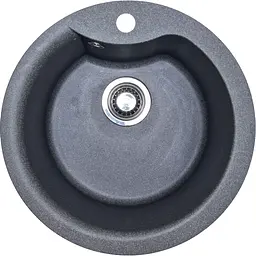 Кухонна мийка Adamant Wave Ø485x210 графіт 224223, Графіт