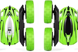 Машинка перевертень всюдихід трюкова на радіокеруванні Ydjia Stunt Car D828 Green - мініатюра 5