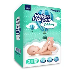 Підгузки Helen Harper Soft & Dry New Midi (3) 6-10 кг 70 шт. - мініатюра 2
