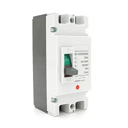 Двополюсний автомат постійного струму MCCB M1-125/2300Z, 125A, DC550-1500V, 25kA