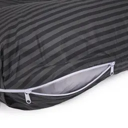 Подушка для вагітних та відпочинку MirSon U-подібна №5031 Color Line Stripe Black 140х75х20 см чорна (2200010969924) - мініатюра 3