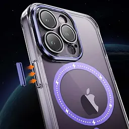Чохол TPU+PC Colorful with MagSafe для Apple iPhone 13 Pro Max (6.7) Purple - мініатюра 5