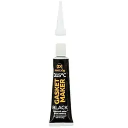 Герметик прокладка Zollex Black Gasket Maker Premium чорний 25 г