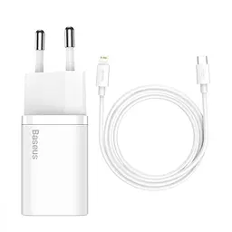 Мережевий зарядний пристрій Baseus Super Si Quick Charger 1C PD3.0 30W Type-C 3A Білий(32568 white)