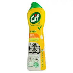 Крем для чищення Cif Clean Boost Актив Лимон 500 мл