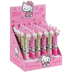 Ручка кулькова автоматична з фігуркою Kite Hello Kitty синя упаковка 36 шт. (HK26-393) - мініатюра 4