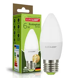 Лампочка Eurolamp LED CL 6W E27 3000K 220V (LED-CL-06273(P)) - мініатюра 2