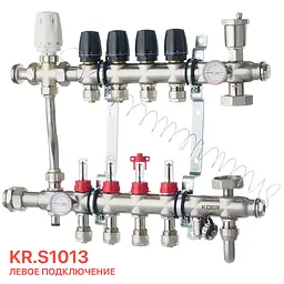 Колектор зі вбудованим змішув. вузлом Koer Kr.S1013-4 1 "х4 SUS304 і євроконусами 3 / 4-16 KR2947 - мініатюра 4