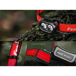 Ліхтар налобний Fenix HP12R-TRd red - мініатюра 9