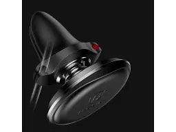 Автомобільний тримач для смартфона BASEUS Car Mount Phone Holder with Cable Clip Air Vent Version (C40141201S13-00)сірий - мініатюра 5
