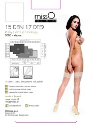 Панчохи самотримні MissO S305, XXL (бежевий) - мініатюра 3