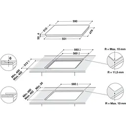 Індукційна варильна поверхня Whirlpool WLB4560NE/W [113286] - мініатюра 9