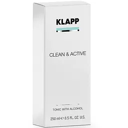 Тонік для обличчя Klapp Clean & Active Tonic with Alcohol, 250 мл - мініатюра 2