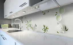 Кухонний фартух Happy Pocket Евкаліптовий вініловий чай для кухні 65х250 см Напої Зелений Z184473 - мініатюра 5