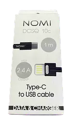 Кабель USB Type-C Nomi DCSQ 10 c 2.4 A 1 m - мініатюра 4