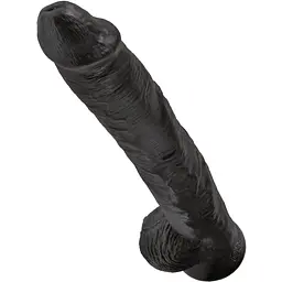 Фалоімітатор King Cock 14" With Balls 37 см чорний