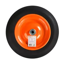 Колесо для тачки Flora безкамерне гумове 14" (3.50-8) 330x60 мм вісь Ø16 мм довжина 90 мм (5058614) - мініатюра 6