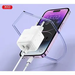Зарядний пристрій XO 1xUSB QC 3.0 + 1xUSB-C PD 20 Вт (XO-QC37) - мініатюра 5