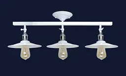 Потолочна люстра LED Levistella 752X837F-3 WH, E27, білий метал, стиль лофт, 3 плафона - мініатюра 2