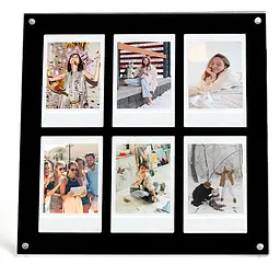 Фоторамка Fujifilm Instax Mini на 6 фото, акрилова чорна - мініатюра 8