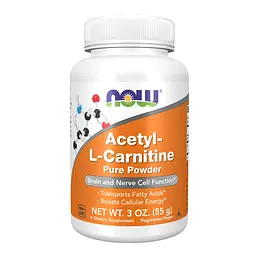 L-карнітин NOW Foods (Acetyl L-Carnitine Pure Powder) для контролю ваги 85 г