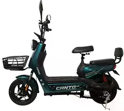 Електроскутер Двомісний Corso Conto (500W; 48V/20Ah) Зелений - мініатюра 2