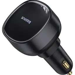 Автомобільний зарядний пристрій Baseus Enjoyment Pro 60W Retractable Black (C00057800111-00) [169692] - мініатюра 6