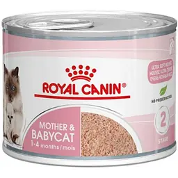 Вологий корм для кішок та кошенят Royal Canin Mother & Babycat Ultra soft mousse ніжний мус 195 г