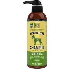 Шампунь для собак та котів Reliq Mineral Spa Green Tea Shampoo з екстрактом зеленого чаю 500 мл S500-GTA