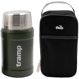 Термос Tramp з широким горлом 800 мл в чохлі Olive (1042-TRC-132-olive)