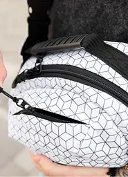 Сумка через плече бананка Sambag Flex Pro принт "Square" 30 × 17 × 15 см (85451150m) - мініатюра 4