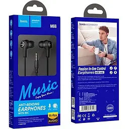 Навушники Hoco Passion in-line control eaphones with mic M66 Hi-Res - мініатюра 7