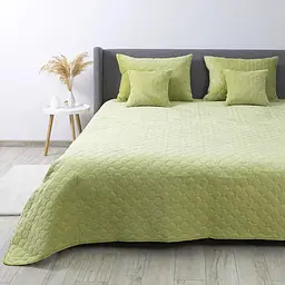 Покривало ТЕП Velour салатове ромб прямий 240 x 260 см (4-00518_21935) - мініатюра 4