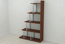 Етажерка Ferrum-decor Стелла 1600x1020x300 Сірий метал ДСП Венге Магія (FRD-105485) - мініатюра 5