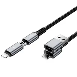 Дата кабель WIWU C077 Cyberlink Type-C to Lightning 27W 1 м Silver - мініатюра 4