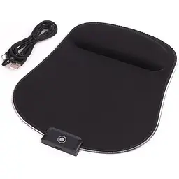 Килимок для мишки Maxxter MMP-LEDPAD-BK RGB Black (MMP-LEDPAD-BK)
