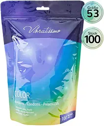 Презервативи - Vibratissimo Color, 100 шт. - мініатюра 4