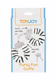 Наручники Toy Joy Furry Fun Cuffs 28 см мульти - мініатюра 6