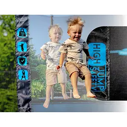 Батут із внутрішньою сіткою THUNDER Inside Ultra 16FT 490 см Black/Blue - мініатюра 4